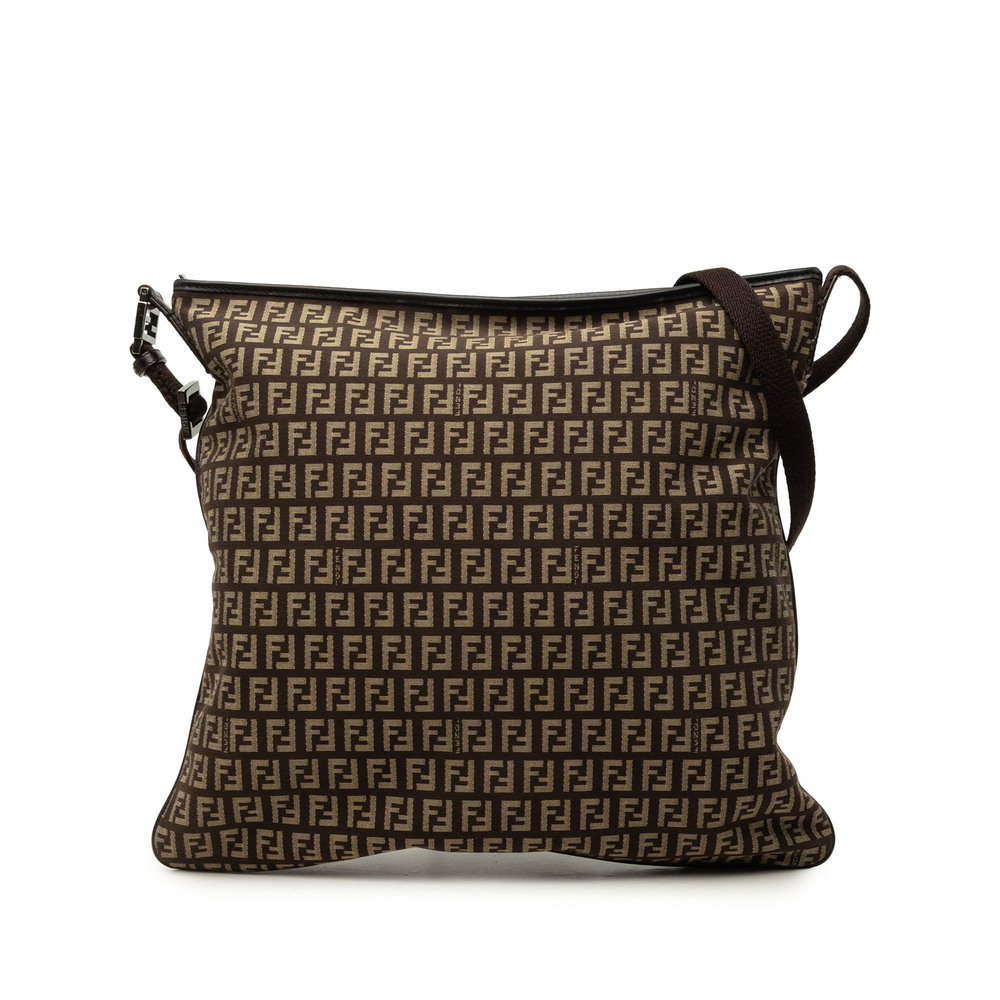 Pre-Loved Fendi Zucchino Canvas Crossbody